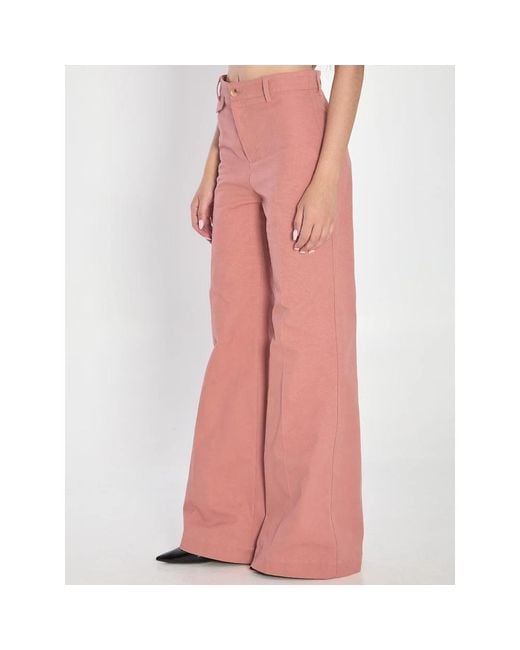 Chloé Pink Wide Trousers