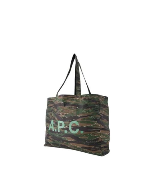 A.P.C. Gray Tote Bags