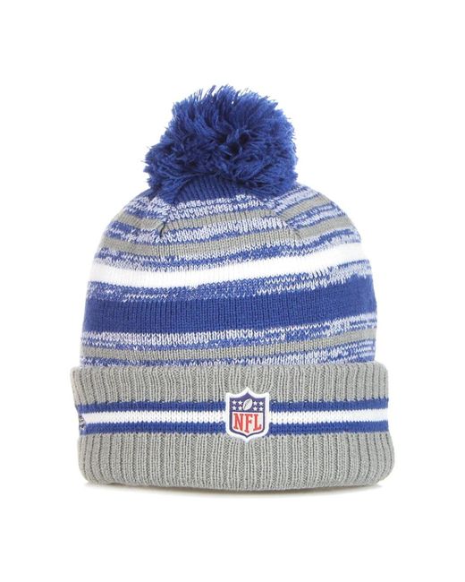 KTZ Accessoires ,Veelkleurig ,Wol Nfl Pom Pom Beanie Hat in het Blue voor heren