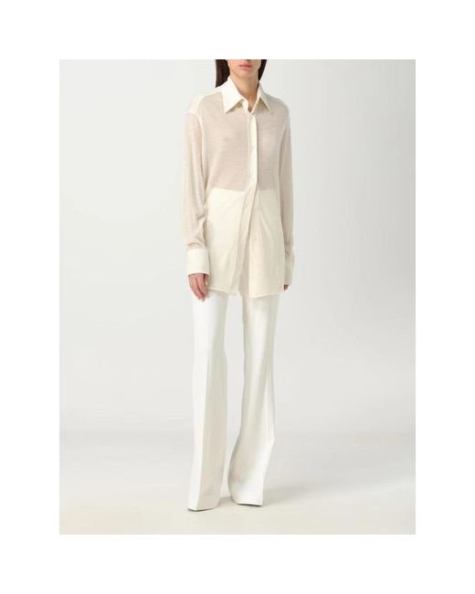 Tom Ford White Wide Trousers