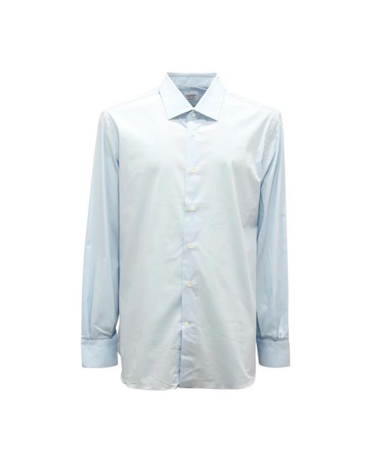 Mazzarelli Blue Casual Shirts for men