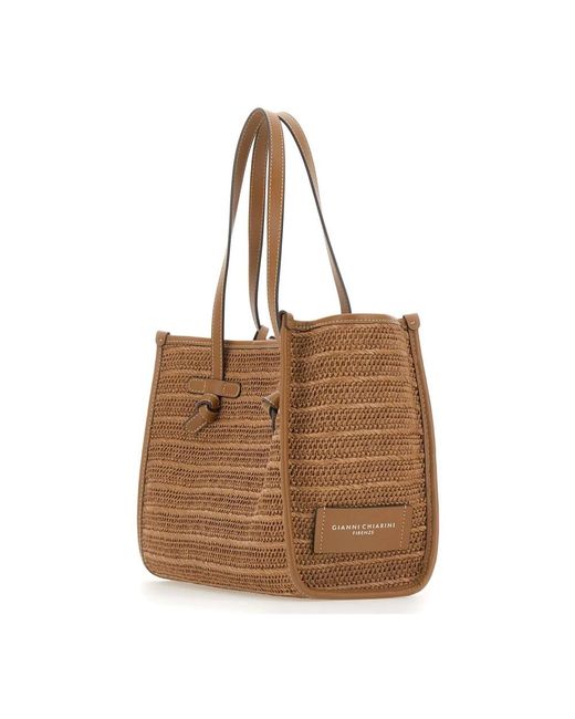 Gianni Chiarini Brown Tote Bags
