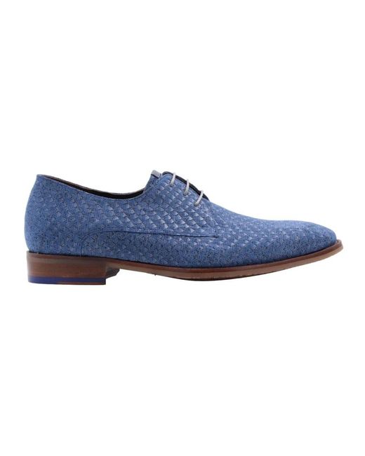 Floris Van Bommel Blue Business Shoes for men