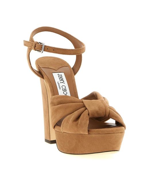 Jimmy Choo Brown High Heel Sandals