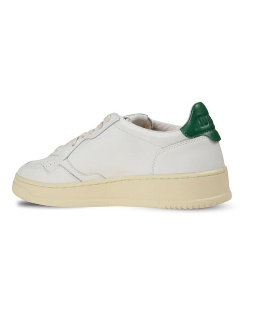 Autry Leder-Sneakers Mit Front-Mikroperforationen in White für Herren