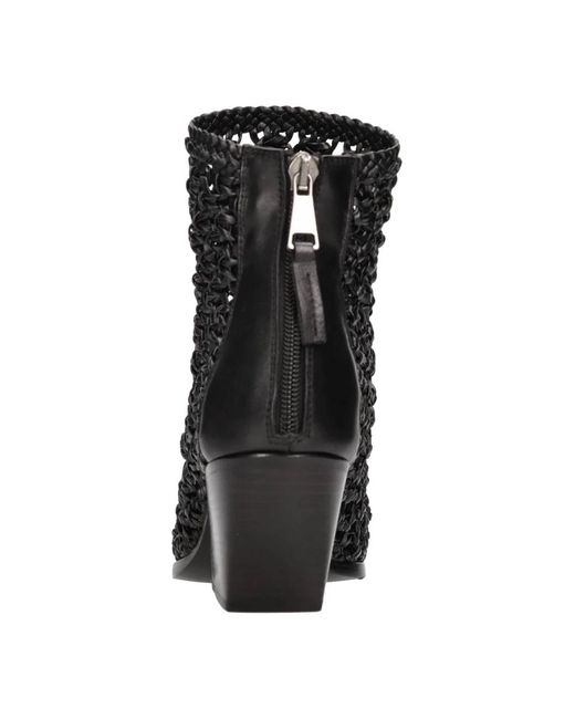 Elena Iachi Black Cowboy & Biker Boots