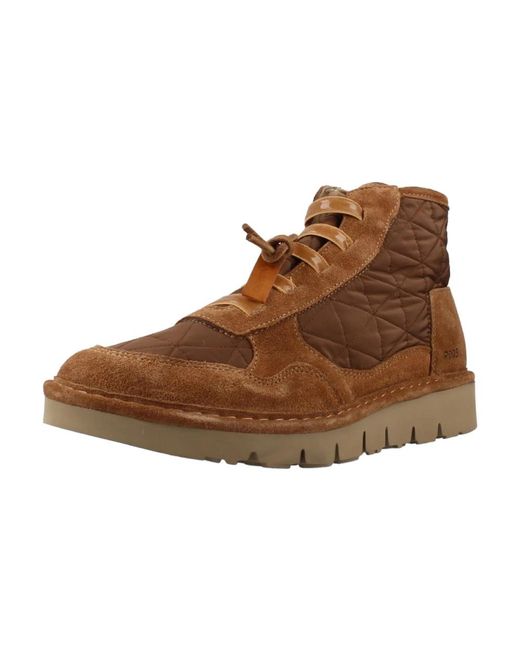 Pànchic Brown Lace-Up Boots