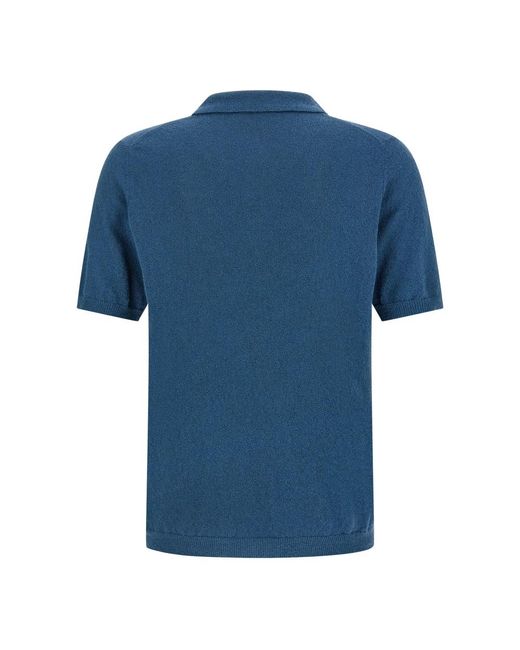 Roberto Collina Blue Polo Shirts for men