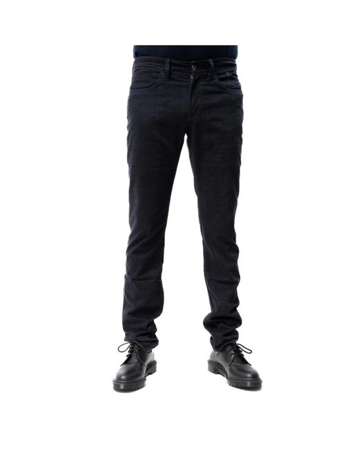 Jeckerson Black Slim-Fit Trousers for men