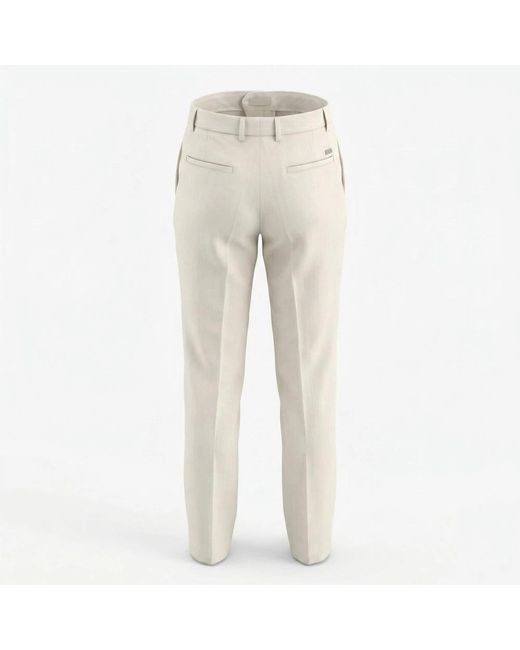 Heskimo Pantalaccio Twill Linnen Broek in het Natural voor heren