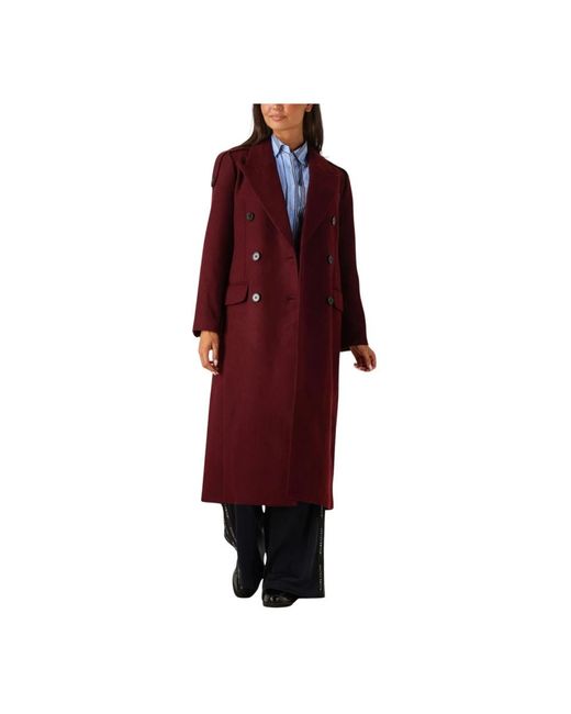 Haute L'Amitié Red Double-Breasted Coats