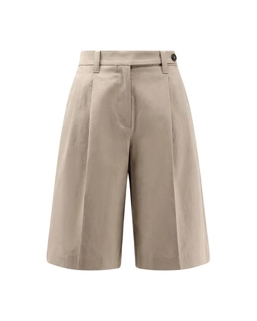 Brunello Cucinelli Gray Long Shorts