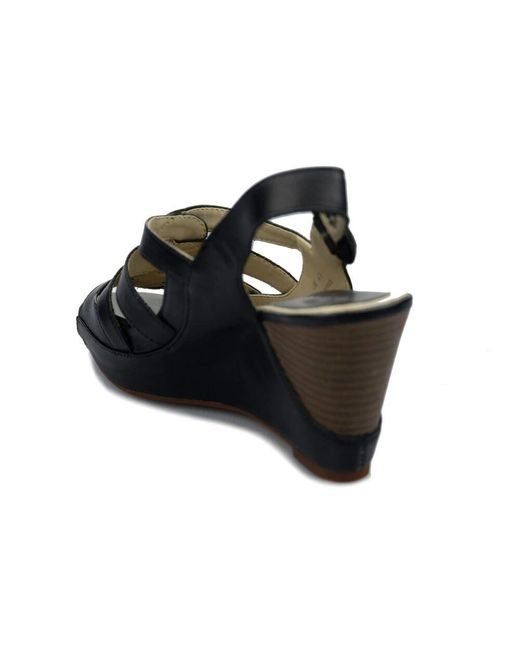 Clarks Black Silver Beech Damen Sandale