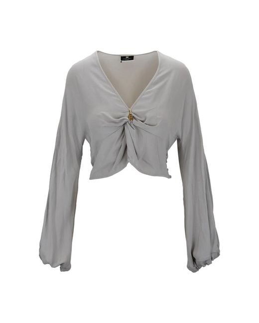Elisabetta Franchi Blouses in het Gray
