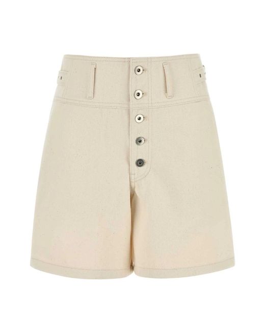 Jil Sander Natural Denim Shorts