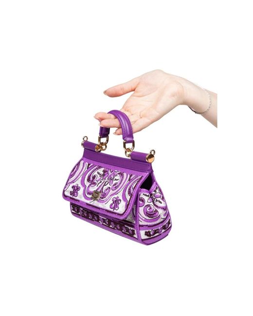 Dolce & Gabbana Purple Handbags