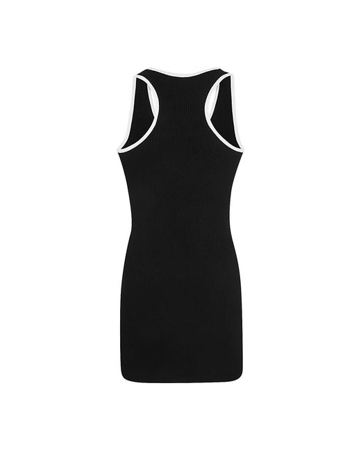 Amiri Kleedjes ,Zwart ,Polyester Zwarte Mini Jurk in het Black
