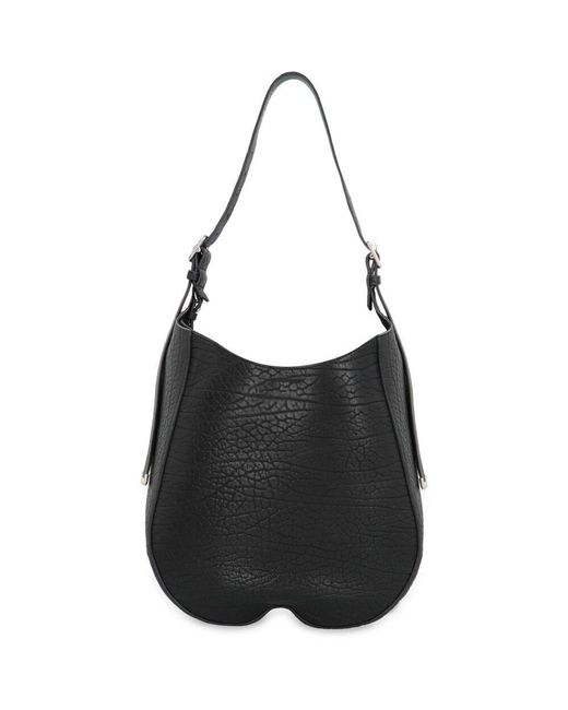 Burberry Black Schach leder crossbody tasche