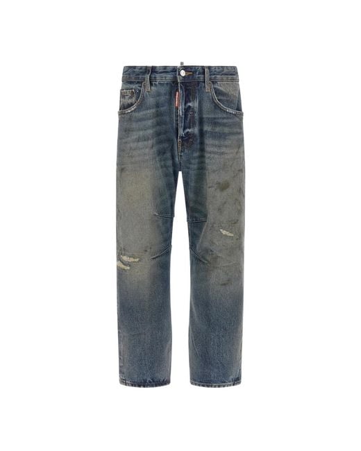 Straight Jeans DSquared² de hombre de color Blue