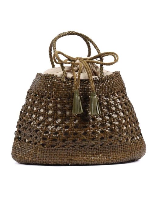 Dragon Diffusion Brown Santa Cano Handbag
