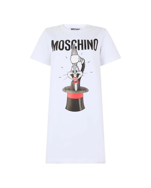 Moschino White Short Dresses