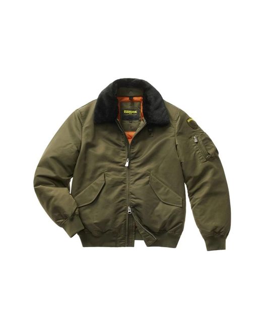 Blauer Green Bomber Jackets for men