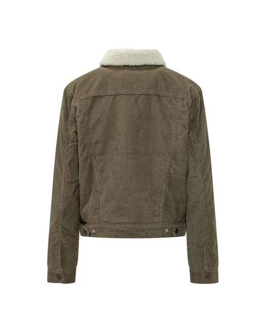 Levi's Green Faux Fur & Shearling Jackets