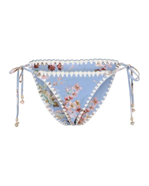 Zimmermann Damen Awaken Crochet Edge Tie Pant in blau