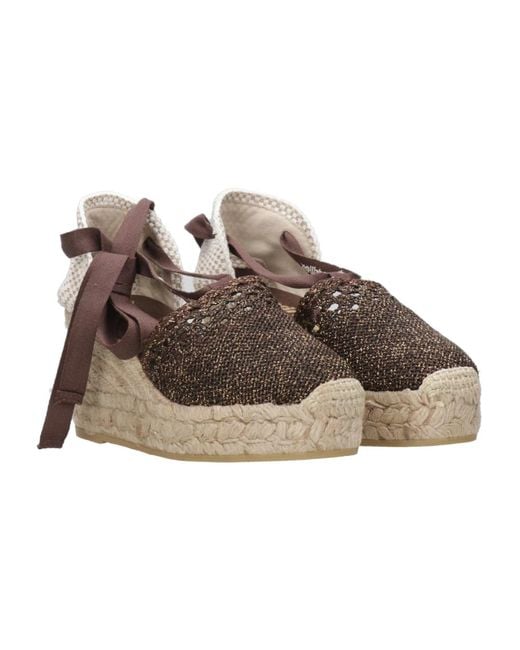 Espadrilles Brown Wedges