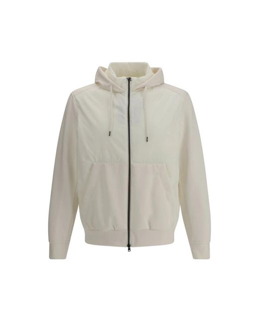 Herno Hoodies & Sweatvesten ,Wit ,Hooded Jacket in het Gray voor heren