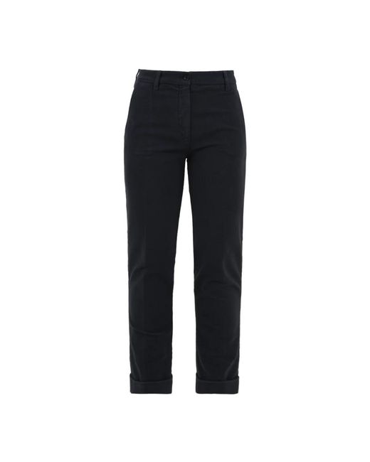 Aspesi Broeken ,Blauw ,Katoen Blauwe Stijlvolle Broek in het Black