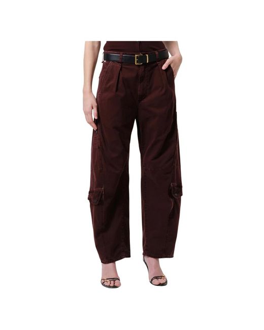 Citizens of Humanity Red Wide Trousers