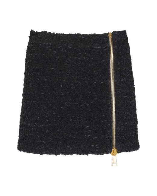 Balmain Short Skirts in het Black