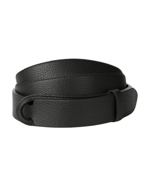 Orciani Black Schwarzer lederhammer gürtel