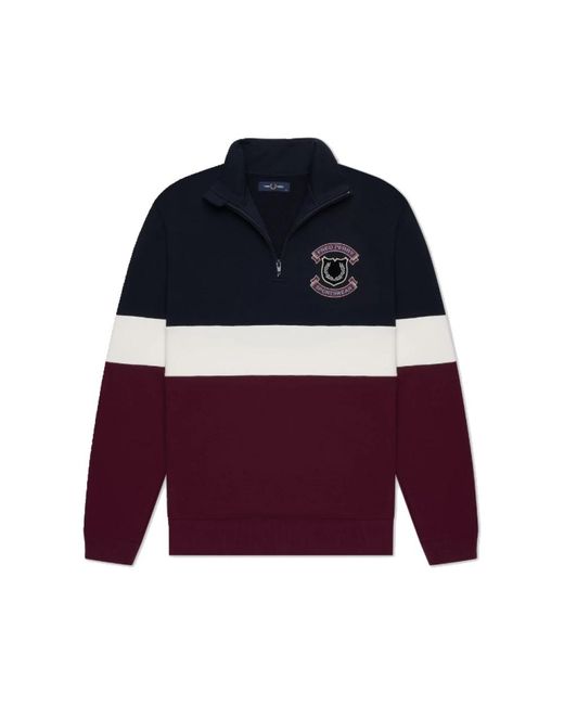 Fred Perry Blue Zip-Throughs for men