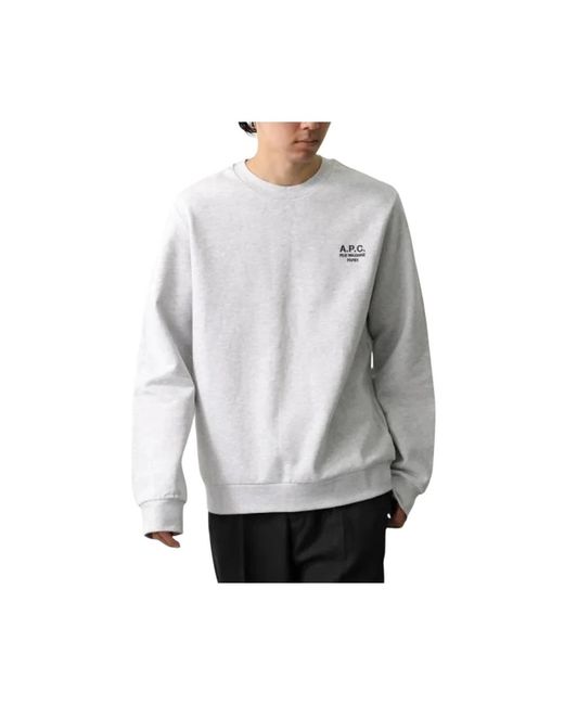 A.P.C. Gray Sweatshirts for men