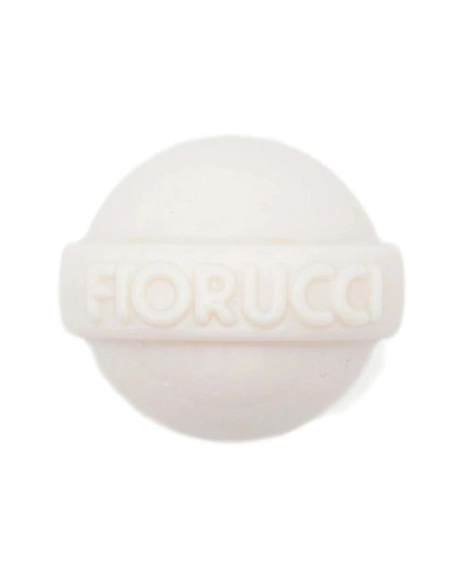 Fiorucci White Weiß Matt Sphärischer Clip-On Ohrring