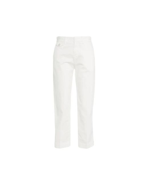Straight Trousers Liu Jo de color White