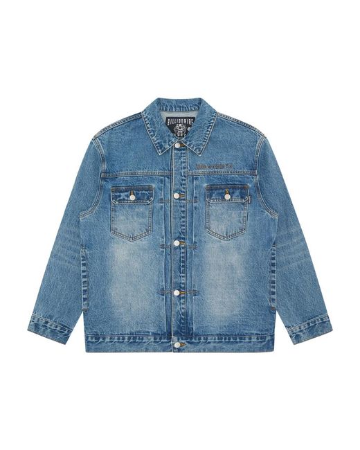 Billionaire Jassen ,Blauw ,Denim Script Logo Denim Jacket in het Blue voor heren