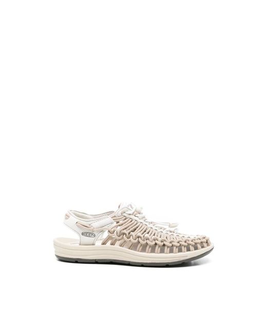 Keen White Flat Sandals