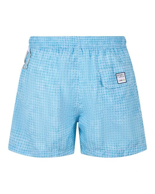 Fedeli Blue Beachwear for men