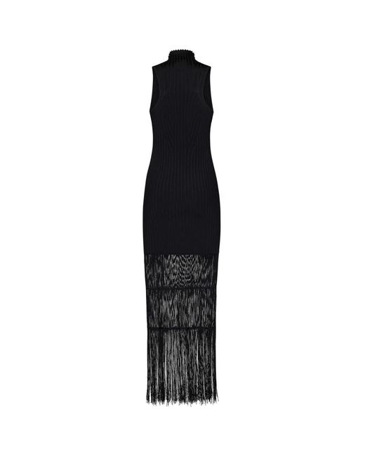 Khaite Black Knitted Dresses