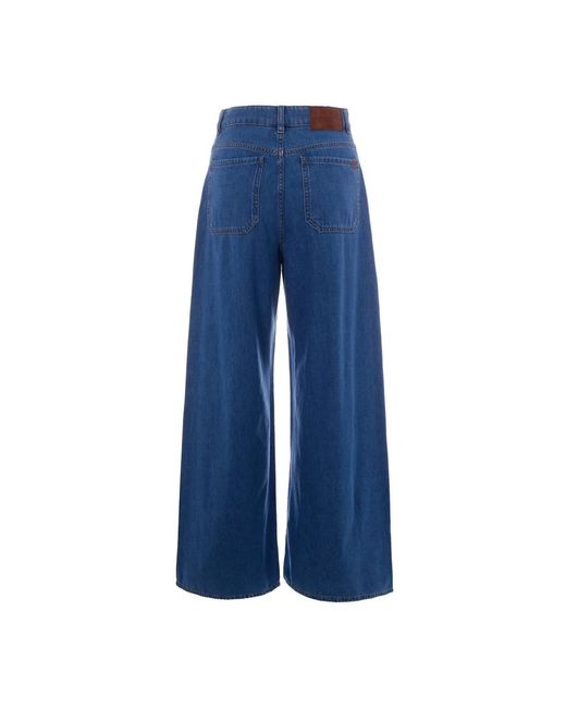 Max Mara Blue Wide Jeans