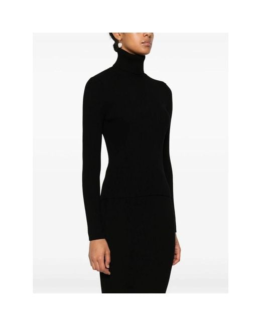 P.A.R.O.S.H. Truien & Vesten ,Zwart ,Elegante Zwarte Jurk in het Black