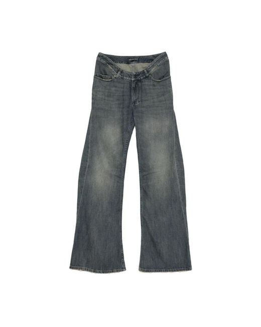 Balenciaga Gray Wide Jeans