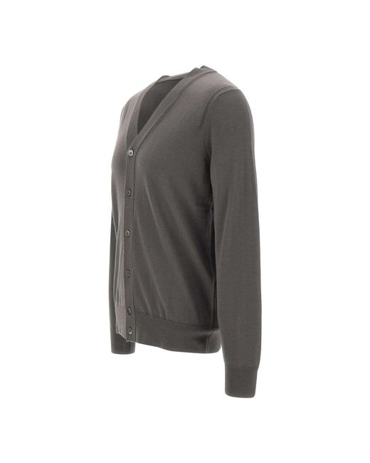 Paolo Pecora Gray Cardigans for men
