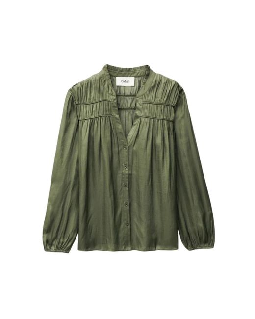 Ba&sh Overhemden ,Groen ,Elegante Cessia Shirt Voor Vrouwen in het Green