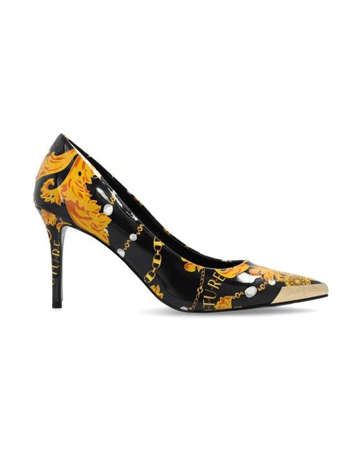 Versace Jeans Couture Metallic Pumps