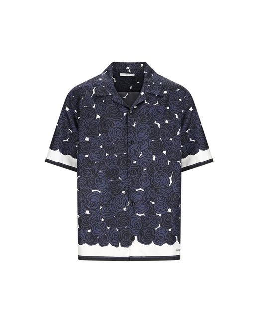 Givenchy Blue Short Sleeve Shirts for men