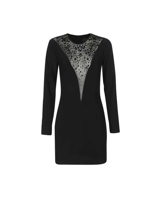 John Richmond Black Studded langarmkleid